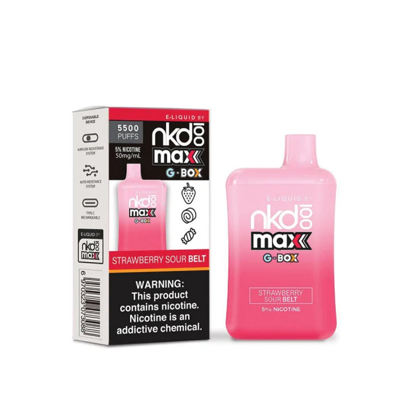 Strawberry Sour Belt NKD 100 Max G-Box Disposable - ԷՆԴՍ