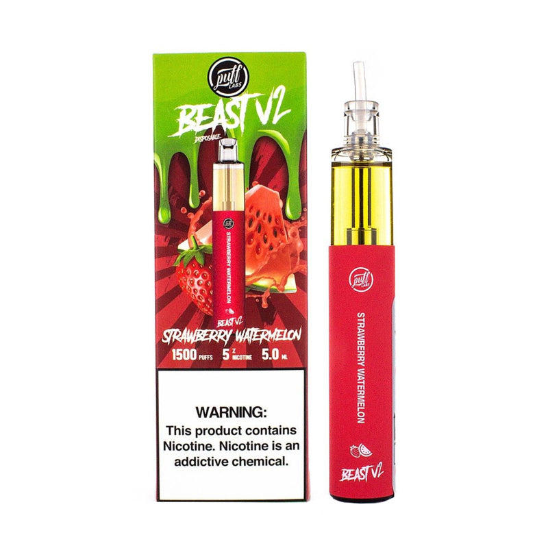 Strawberry Watermelon PUFF BEAST Bar V2 Disposable Device - ԷՆԴՍ