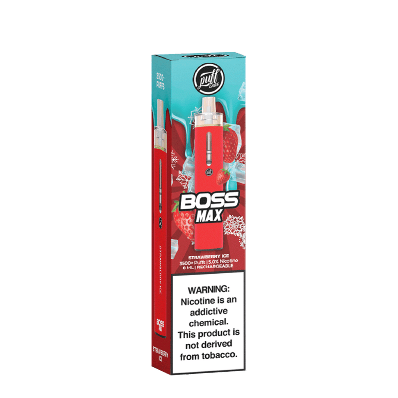 Strawberry Ice PUFF Boss MAX Disposable Device - ԷՆԴՍ